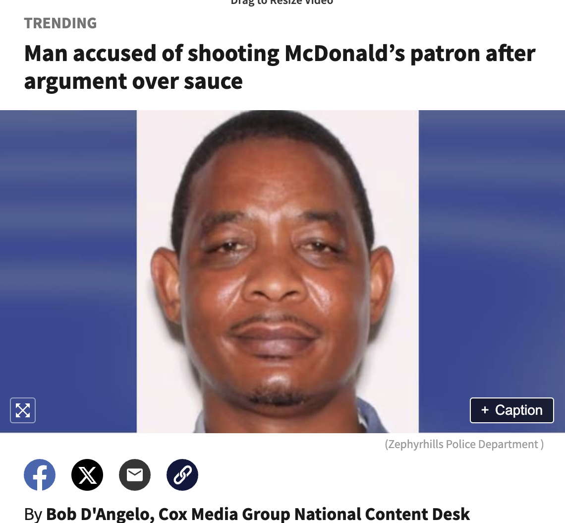 wesley lee bullock - Trending Man accused of shooting McDonald's patron after argument over sauce f x Caption Zephyrhills Police Department By Bob D'Angelo, Cox Media Group National Content Desk